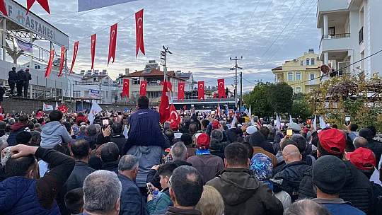 ERDOĞAN FETHİYE'DE COŞKUYLA KARŞILANDI