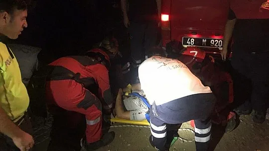 40 metrelik uçurumdan 3 saatte kurtarıldılar