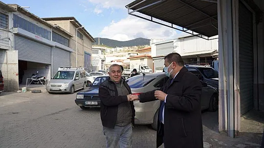 Başkan Tokat sanayi esnafını ziyaret etti