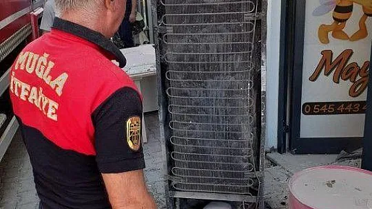 İş yerinde çıkan yangın korkuttu