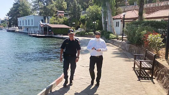 Kaymakam Fırat'tan Yeni Sahil Güvenlik Komutanı Kıreker'e ziyaret