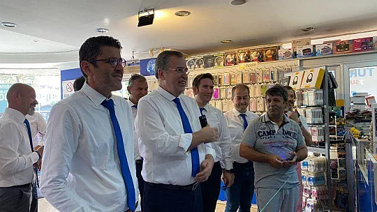 MAVİ GRUP BAŞKAN ADAYI ÇIRALI ÇARŞI ESNAFINI ZİYARET ETTİ