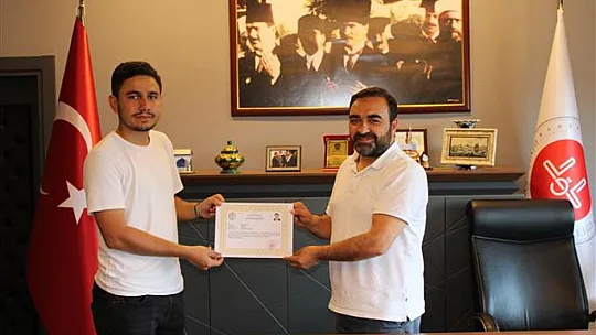 Deprem Bölgesinde Görev Alan Personele Başarı Belgesi Verildi