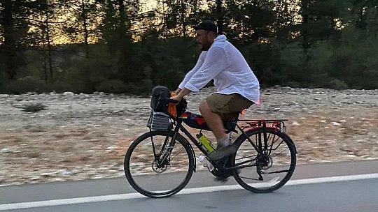 Türkiye Turuna Çıkan Kazak Bisikletçi Fethiye'de