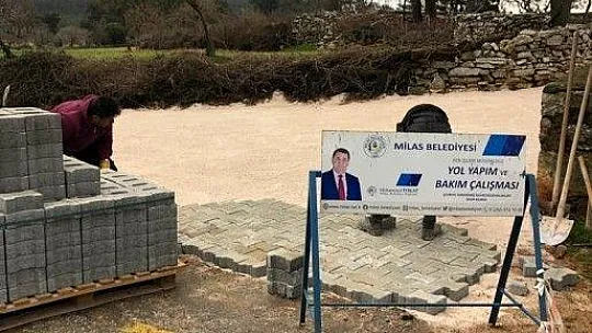 Fesleğen Mahallesi'nde parke kaplama çalışması tamamlandı