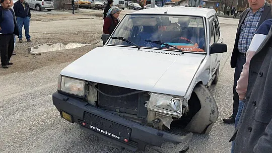 Trafik kazası ucuz atlatıldı