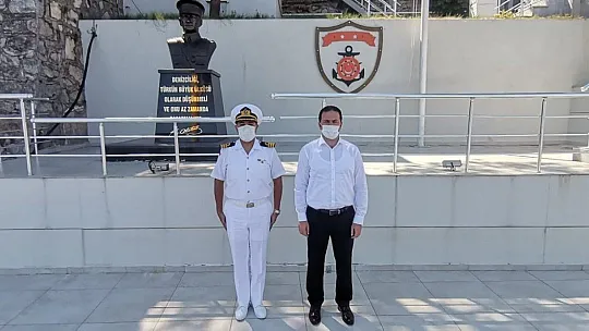 Kaymakam Fırat'tan Yeni Sahil Güvenlik Komutanı Kıreker'e ziyaret