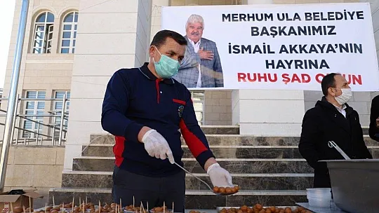 İsmail Akkaya için lokma dağıtıldı 