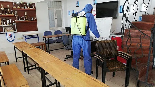 Fethiye'de Spor Salonları Dezenfekte Edildi