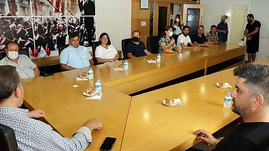 Demirtaş ve ekibinden, Başkan Çıralı'ya ziyaret