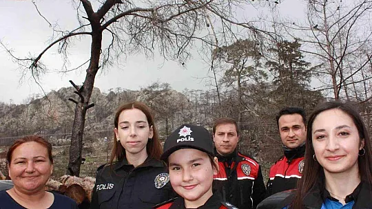 9 yaşındaki Yağmur'un polis olma hayalini gerçekleştirdiler