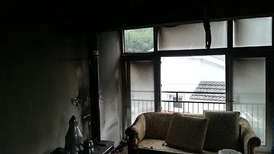 Evinde Yangın Çıkan Aile Destek Bekliyor
