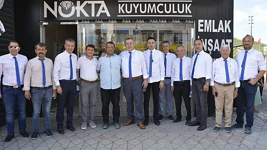 MAVİ GRUP SEYDİKEMER ESNAFINI ZİYARET ETTİ