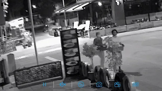 İş yerinin önündeki çiçekler çalındı