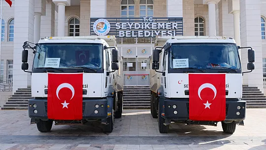SEYDİKEMER BELEDİYESİ DEPREMZEDELER İÇİN TEK YÜREK
