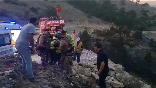 Yangına müdahale eden 2 kişi ağır yaralandı!