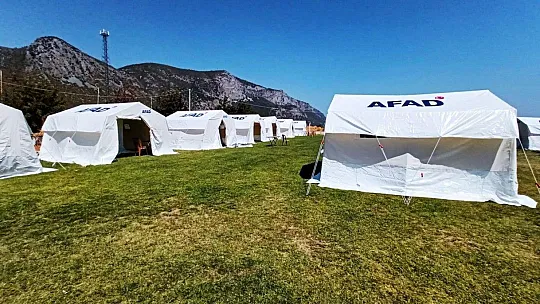 AFAD'dan Milas'ta yangınzedeler için çadır