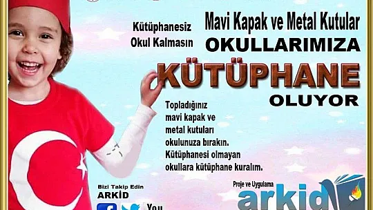 Fethiye'de mavi kapak ve metal kutular kütüphane oluyor