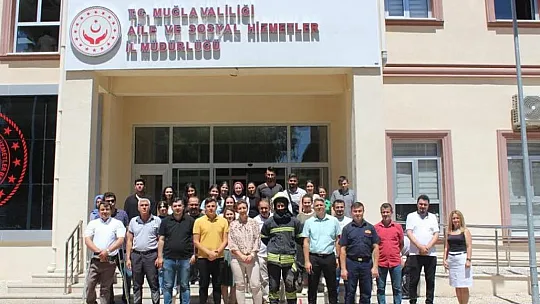 Muğla İl Müdürlüğü personellerine yangın eğitimi verdi