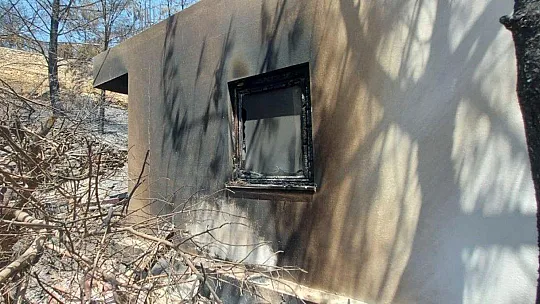 Alevlere teslim olan Mazı Mahallesi havadan görüntülendi