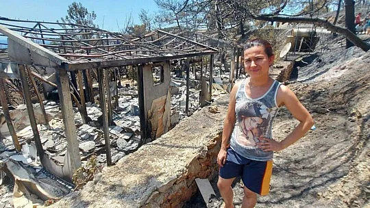 Alevlere teslim olan Mazı Mahallesi havadan görüntülendi