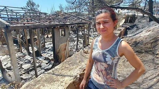 Alevlere teslim olan Mazı Mahallesi havadan görüntülendi