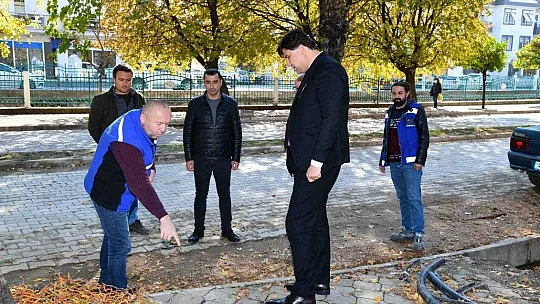 Karaca yol ve altyapı çalışmalarını yerinde inceledi