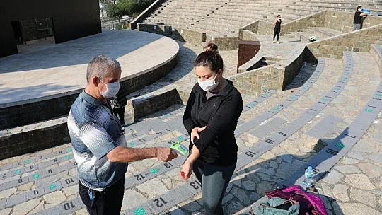 Amfi tiyatro bu defa spor için kapılarını açtı