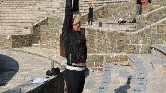 Amfi tiyatro bu defa spor için kapılarını açtı