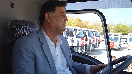 Fethiye Belediyesi araç filosuna 38 adet yeni araç kattı