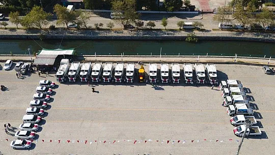 Fethiye Belediyesi araç filosuna 38 adet yeni araç kattı