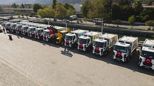 Fethiye Belediyesi araç filosuna 38 adet yeni araç kattı