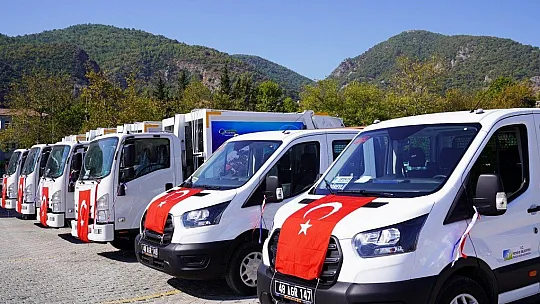 Fethiye Belediyesi araç filosuna 38 adet yeni araç kattı