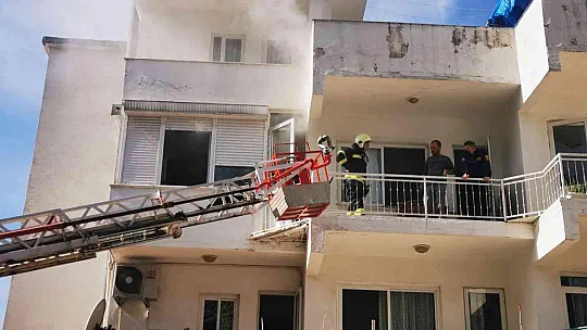 Aspiratörden çıkan yangın korkuttu