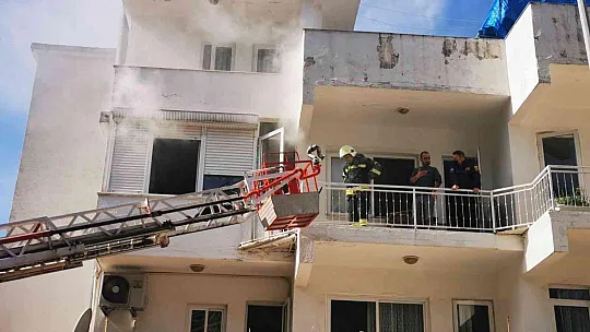 Aspiratörden çıkan yangın korkuttu