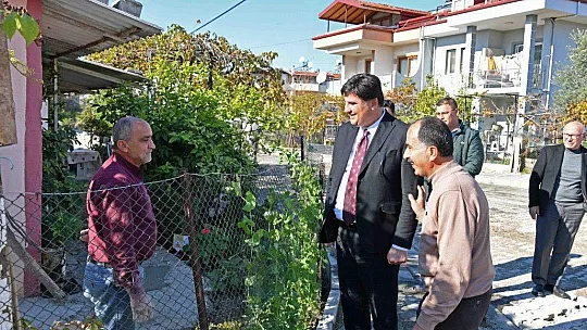 Karaca yol ve altyapı çalışmalarını yerinde inceledi