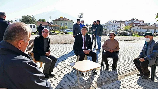 Karaca yol ve altyapı çalışmalarını yerinde inceledi