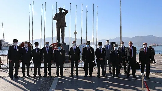 Atatürk'ün Marmaris'e gelişinin 86.yılı törenle kutlandı