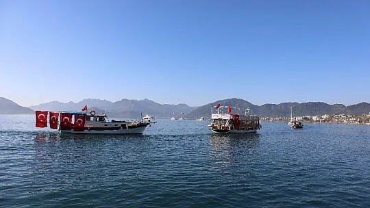 Atatürk'ün Marmaris'e gelişinin 86.yılı törenle kutlandı