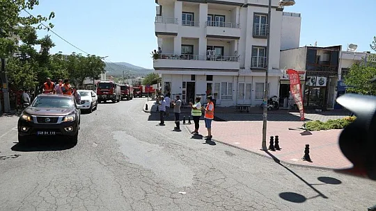 Ateş savaşçıları evlerine alkışlarla uğurladı