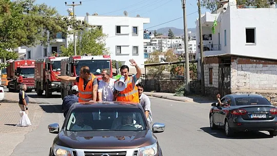 Ateş savaşçıları evlerine alkışlarla uğurladı