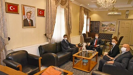 Avusturya Ankara Büyükelçisi Johannes Wimmer Vali Tavlı'yı ziyaret etti