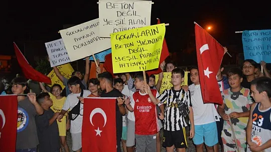 Mahalle sakinleri proje alanının değiştirilmesini istiyor