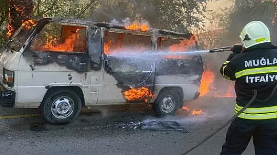 Araçta Başlayan Yangın Ağaçlara Sıçradı