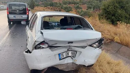 Sağanak yağış kaza getirdi