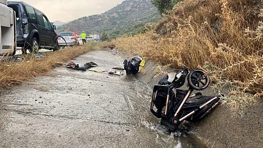 Sağanak yağış kaza getirdi