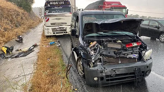 Sağanak yağış kaza getirdi