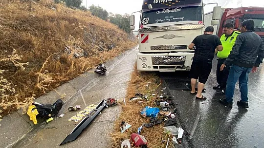Sağanak yağış kaza getirdi