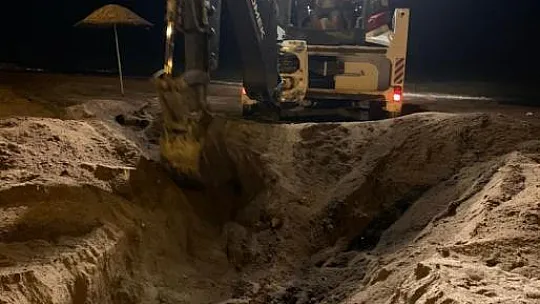 Belediye ekiplerinin yağmur mesaisi