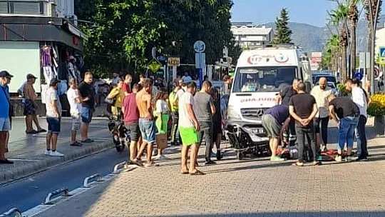 Motosiklet Takla Attı